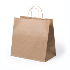 Papieren take away draagtas bruin