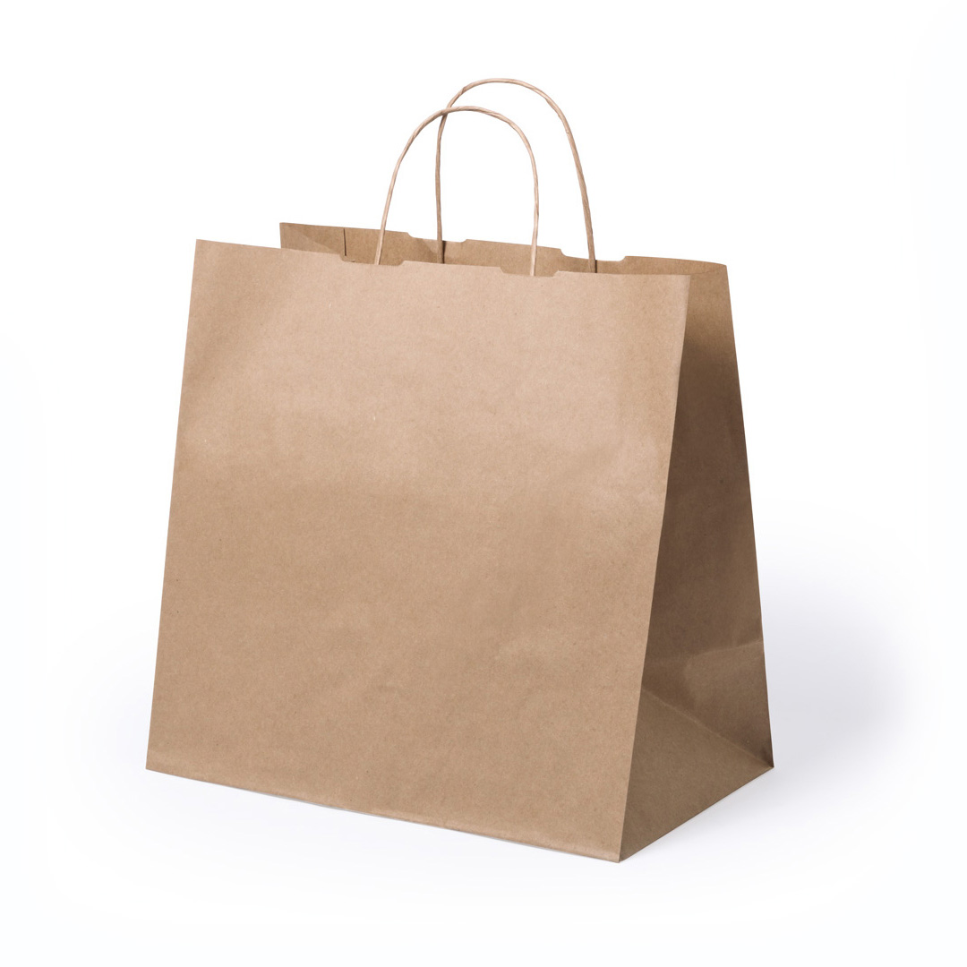 Papieren take away draagtas bruin