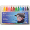 Schmink krijtjes multicolor 12 stuks