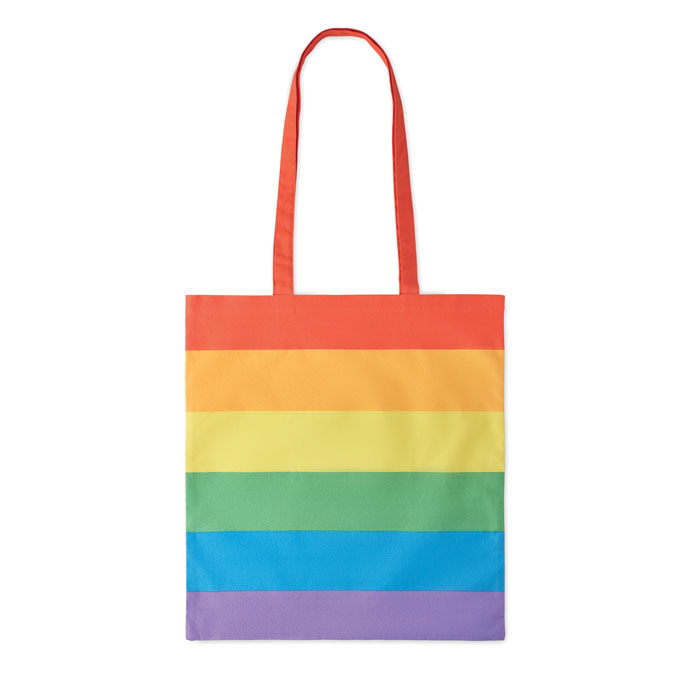 Boodschappentas katoen regenboog - Afbeelding 2