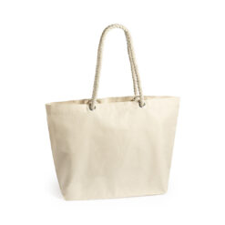 Strandtas katoen beige