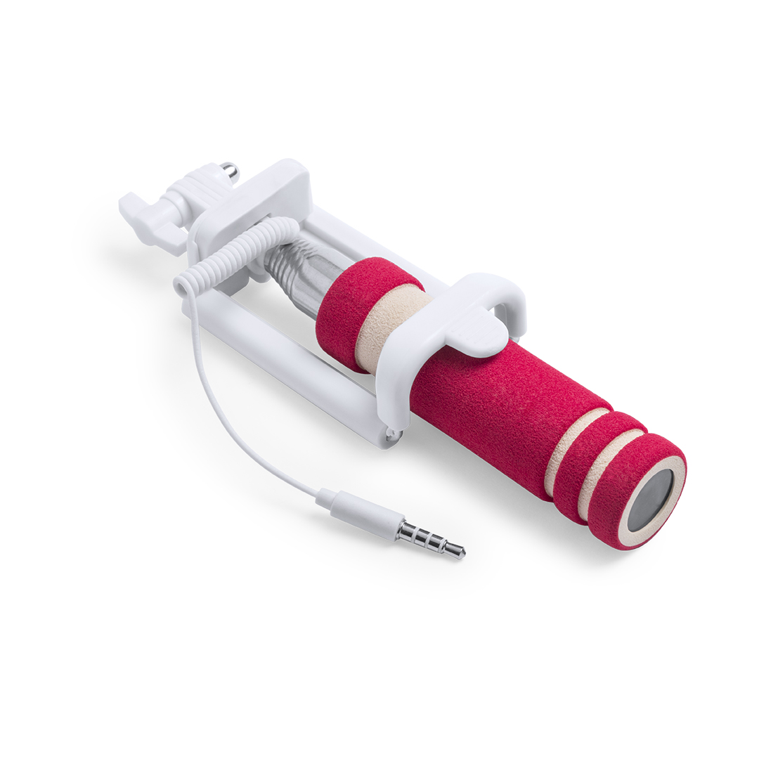 Opvouwbare selfie stick rood - Afbeelding 4