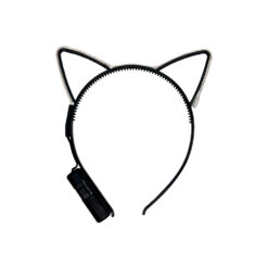 Alternative view of LED haarband kattenoortjes wit