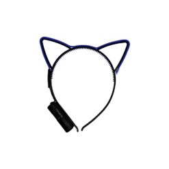Alternative view of LED haarband kattenoortjes blauw