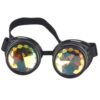 Steampunk goggle caleidoscoop bril zwart | Big Flower