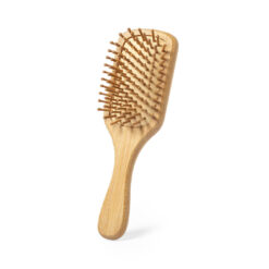 Haarborstel bamboe beige