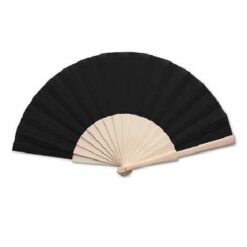 Houten handwaaier | zwart