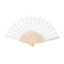 Handwaaier hout oranje