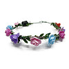 LED haarband bloemen multicolor