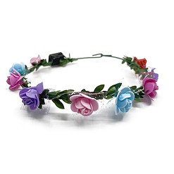 LED haarband bloemen multicolor