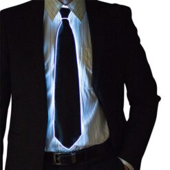 LED stropdas wit