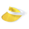 Verstelbare zonneklep PVC geel