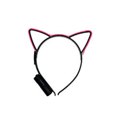 Alternative view of LED haarband kattenoortjes roze