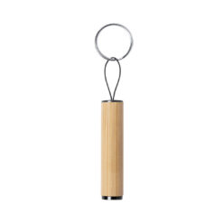 Zaklamp met sleutelhanger bamboe