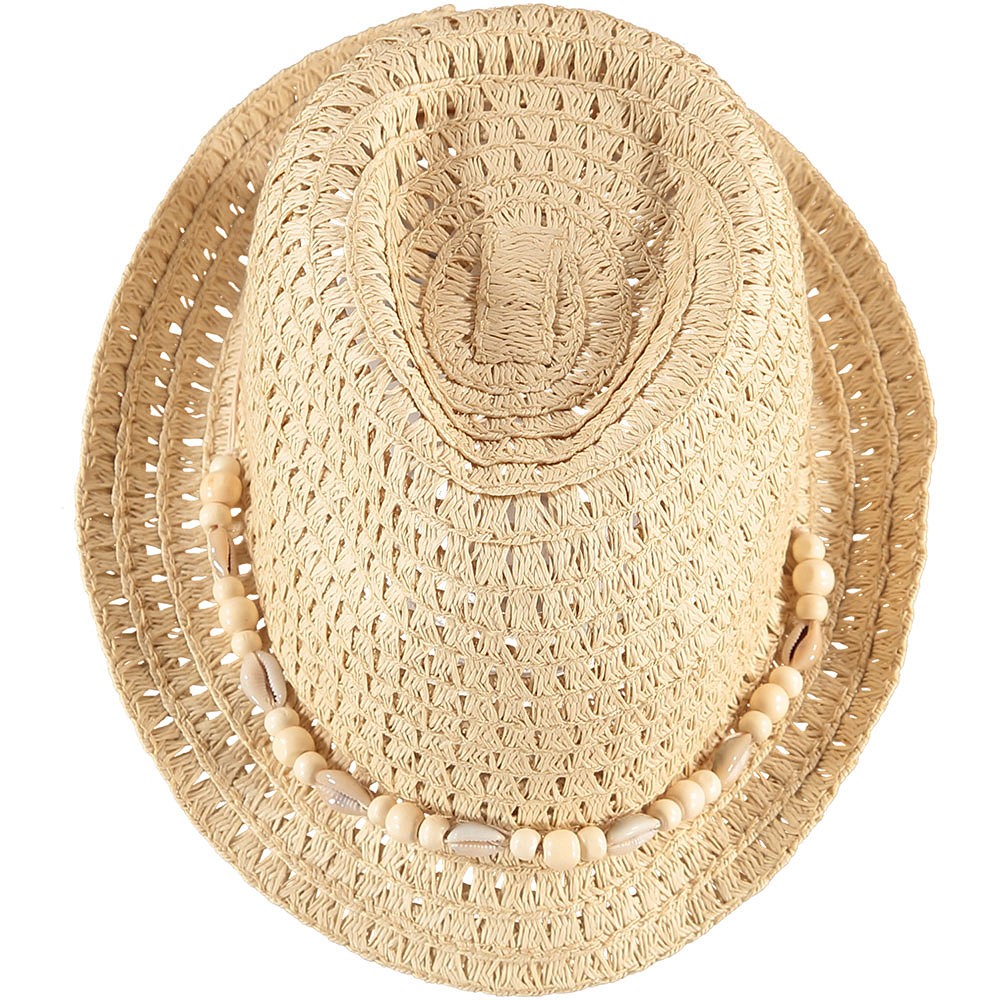 Sarlini Geweven hoed beige - Afbeelding 3