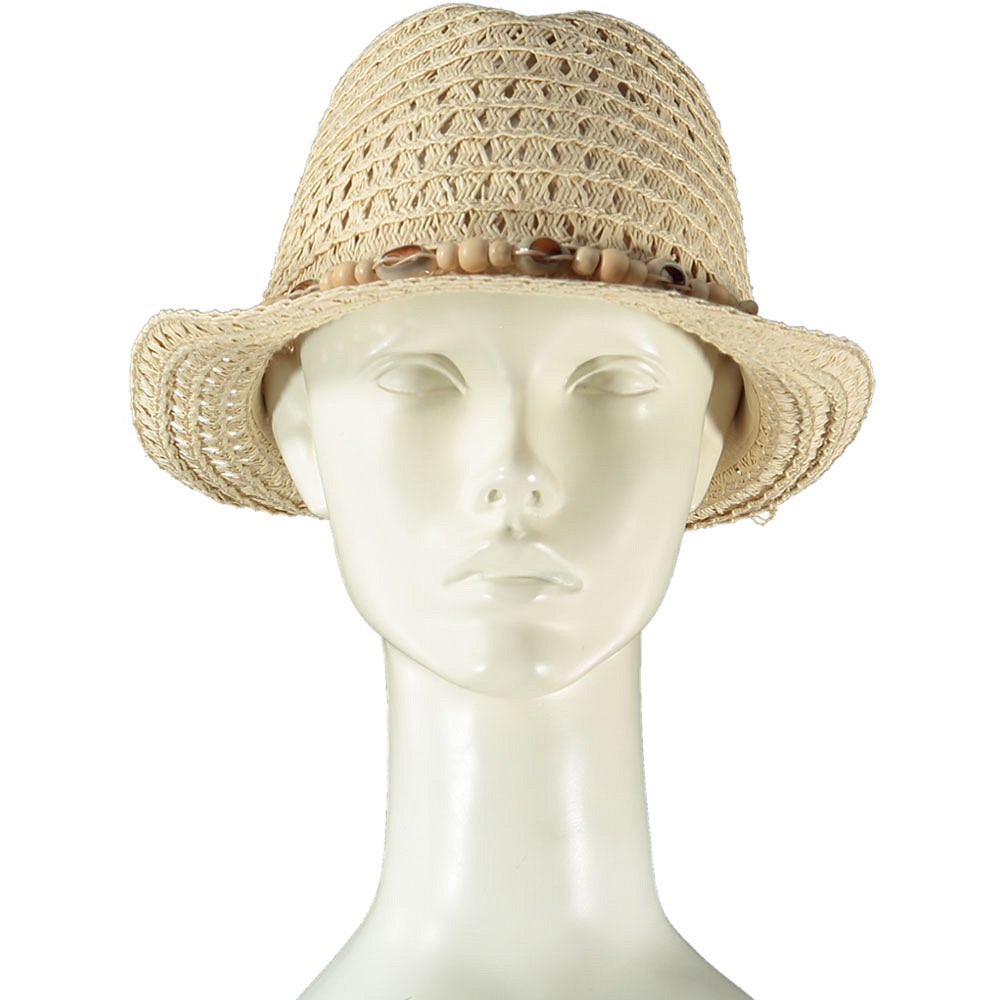 Sarlini Geweven hoed beige
