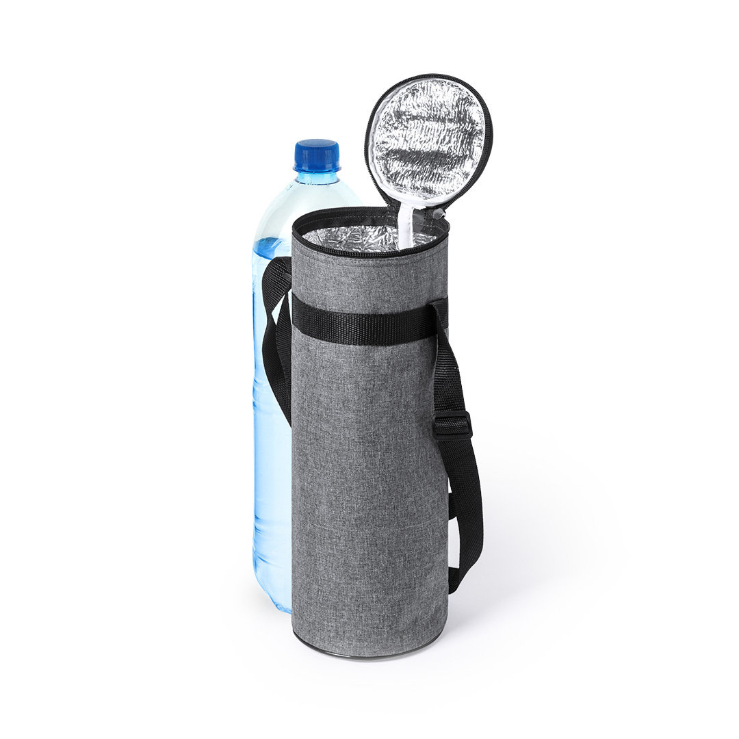Flessenkoeler RPET/aluminium grijs - Afbeelding 2