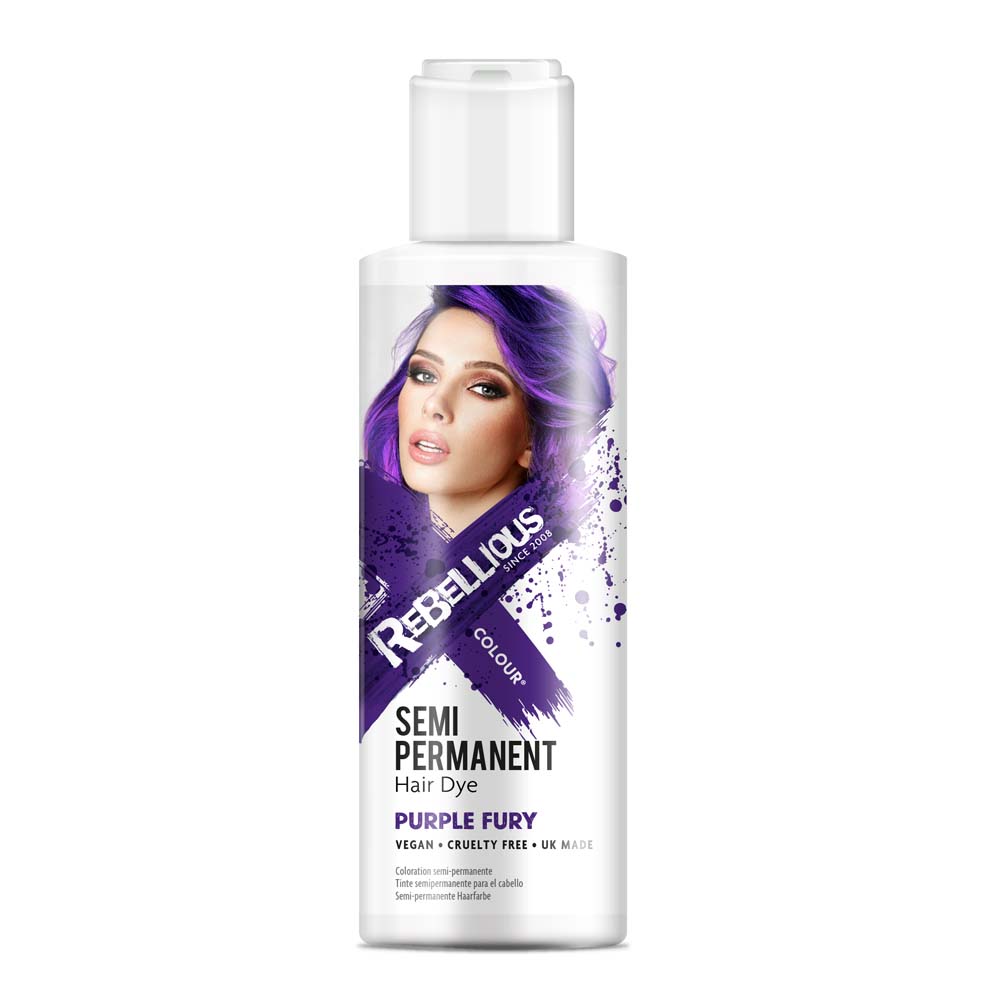 PaintGlow semi permanente haarverf Purple Fury - 100ml