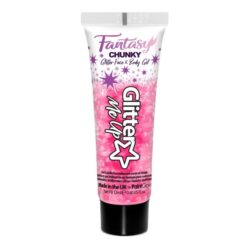 Paintglow Glitter Me Up Fantasy Chunky Glitter face & body gel - Flamingo Fiesta Roze - 12ml