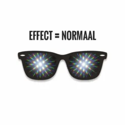 Alternative view of Deluxe spacebril diffractie bril | zwart