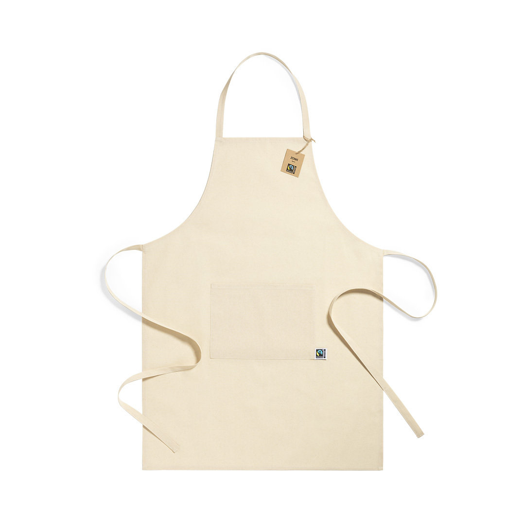Keukenschort Fairtrade katoen beige