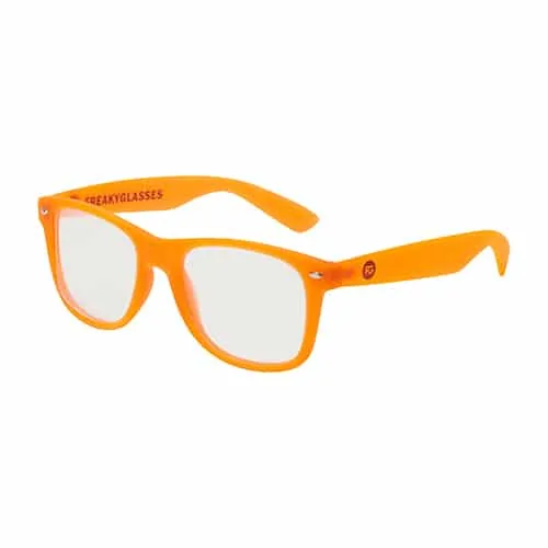 Deluxe spacebril | fluor oranje - Afbeelding 3