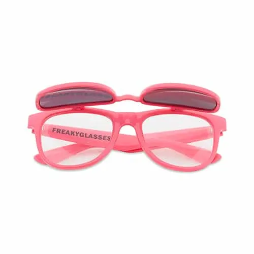 Flipstyle spacebril roze | effect met zonnebril - Afbeelding 2