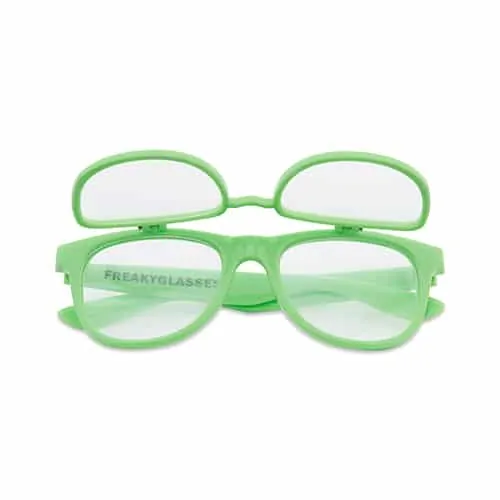 Flipstyle spacebril groen | helder met effect - Afbeelding 2