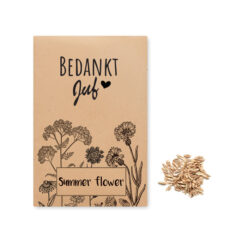 Zakje gemengde zomerbloemzaden - Bedankt juf cadeau