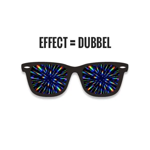 Flipstyle spacebril wit | dubbel effect - Afbeelding 3