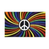 Regenboog vlag pride peace gestreept 90 x 150 cm