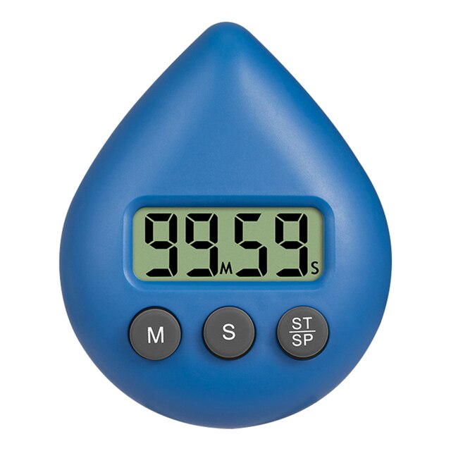 Douchetimer digitaal blauw