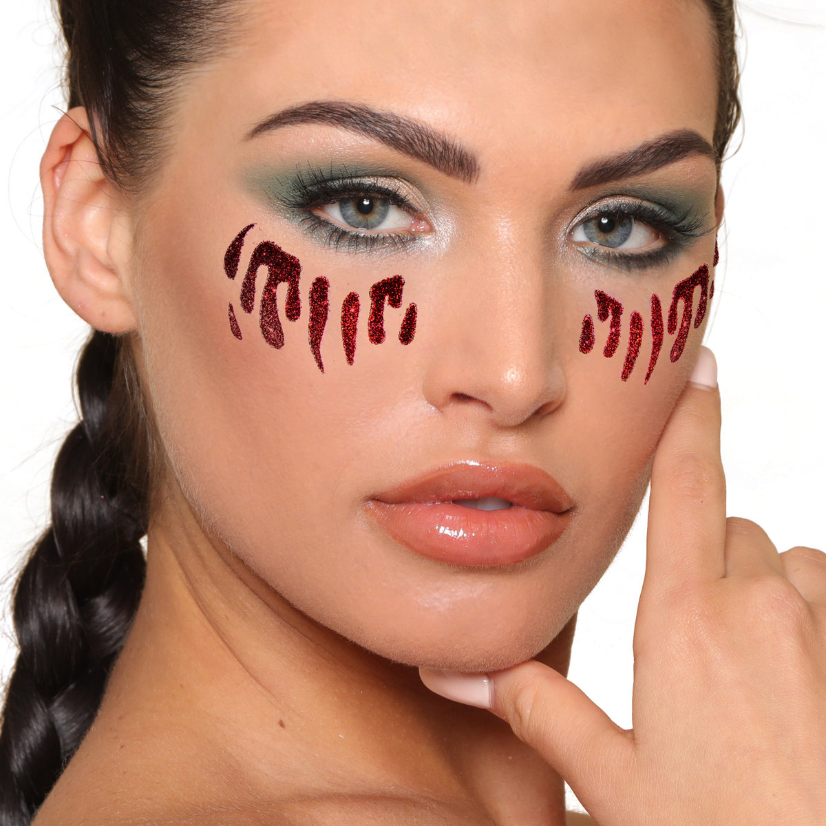 PaintGlow sticker Tattoo "Blood Tears" - Afbeelding 2