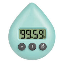 Douchetimer digitaal turquoise