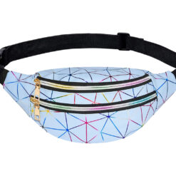 Fanny pack rainbow zilver/blauw