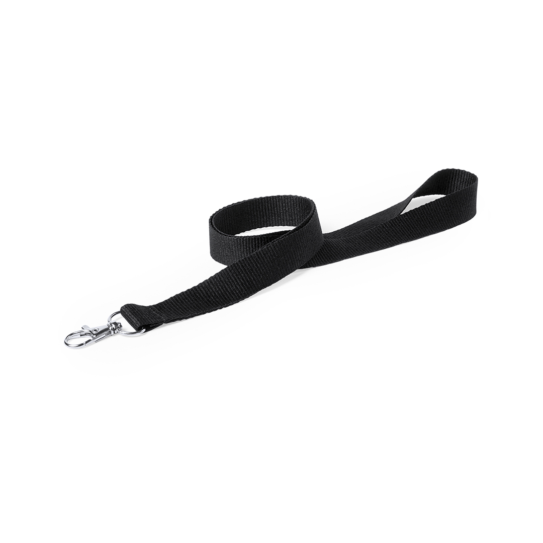Polyester keycord zwart