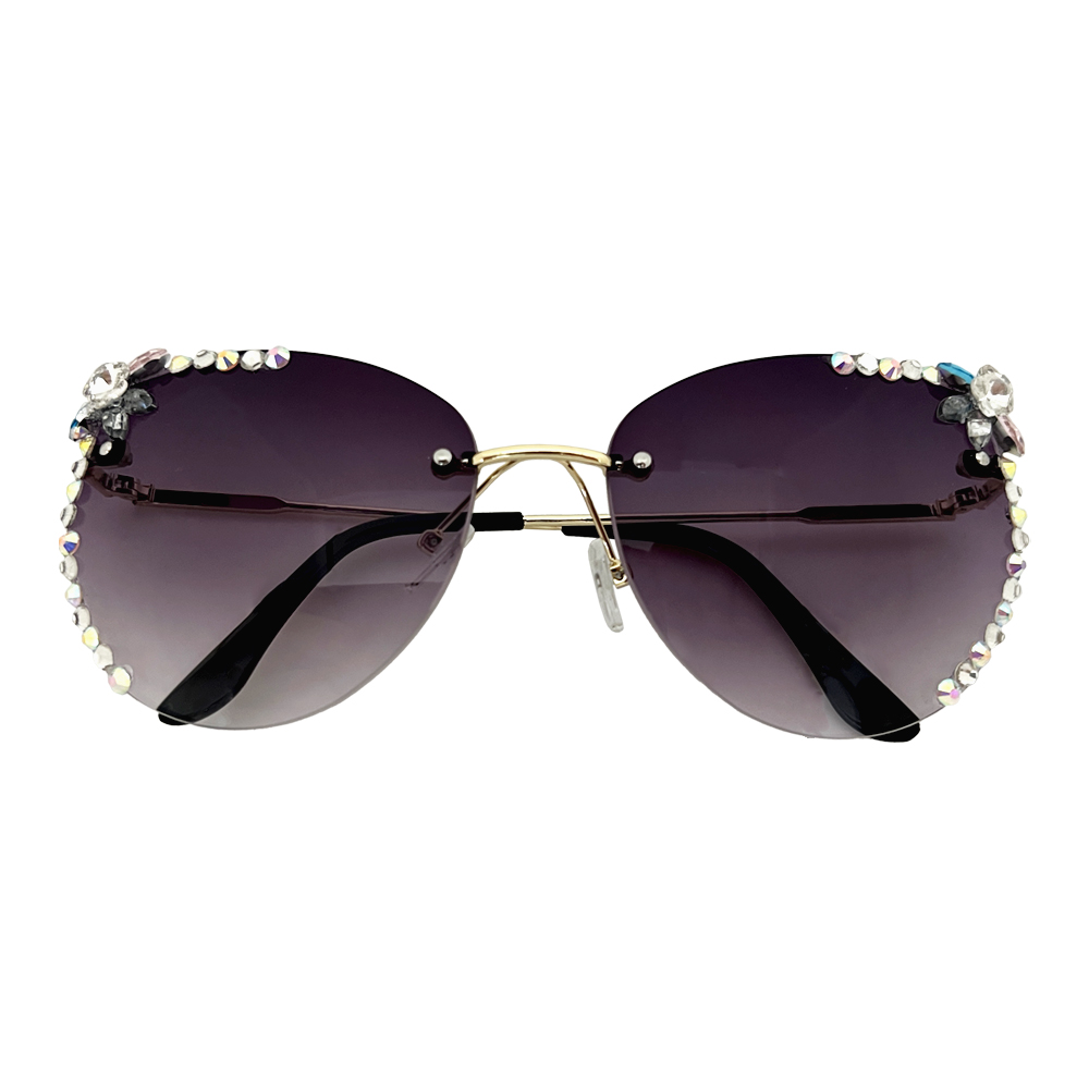 Zonnebril diamant paars