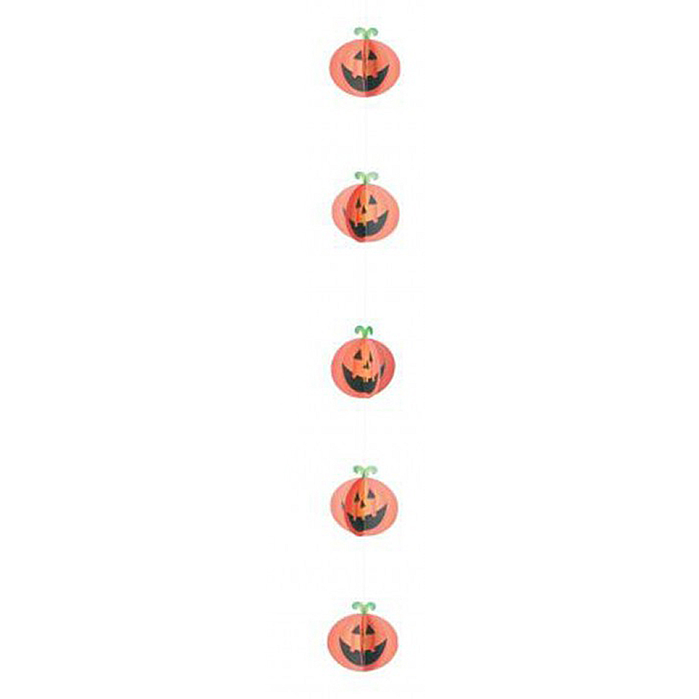 Decohanger pompoen 1,5 meter oranje/groen