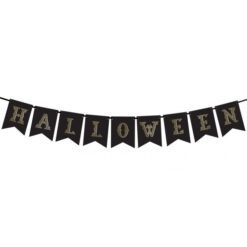Vlaggenlijn Halloween 175 cm zwart/goud