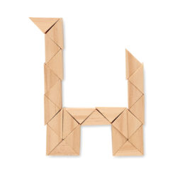 Alternative view of Houten puzzel met opbergzakje 24 puzzelstukjes