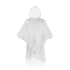 Wegwerp regenponcho wit