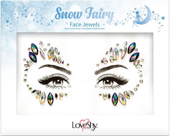 Festival gezicht steentjes - Snow Fairy