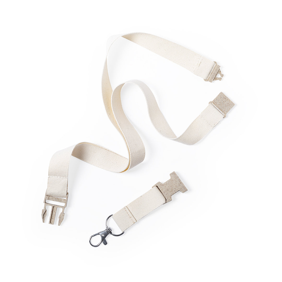 Katoenen keycord beige - Afbeelding 3