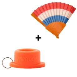 Festival waaier Holland + Oranje Partydop