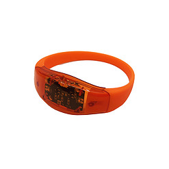 Sound activated LED armbandje oranje