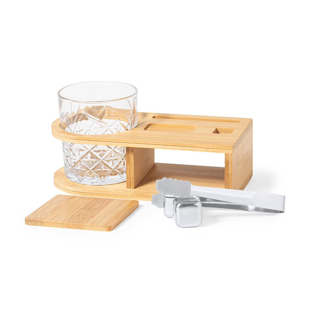 Whisky set bamboe beige - Afbeelding 2
