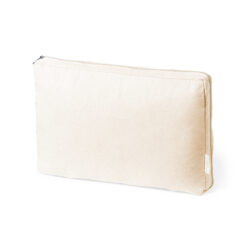 Laptophoes gerecycled katoen naturel