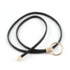 Gevlochten riem | Zwart