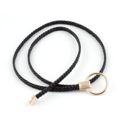 Gevlochten riem | Zwart