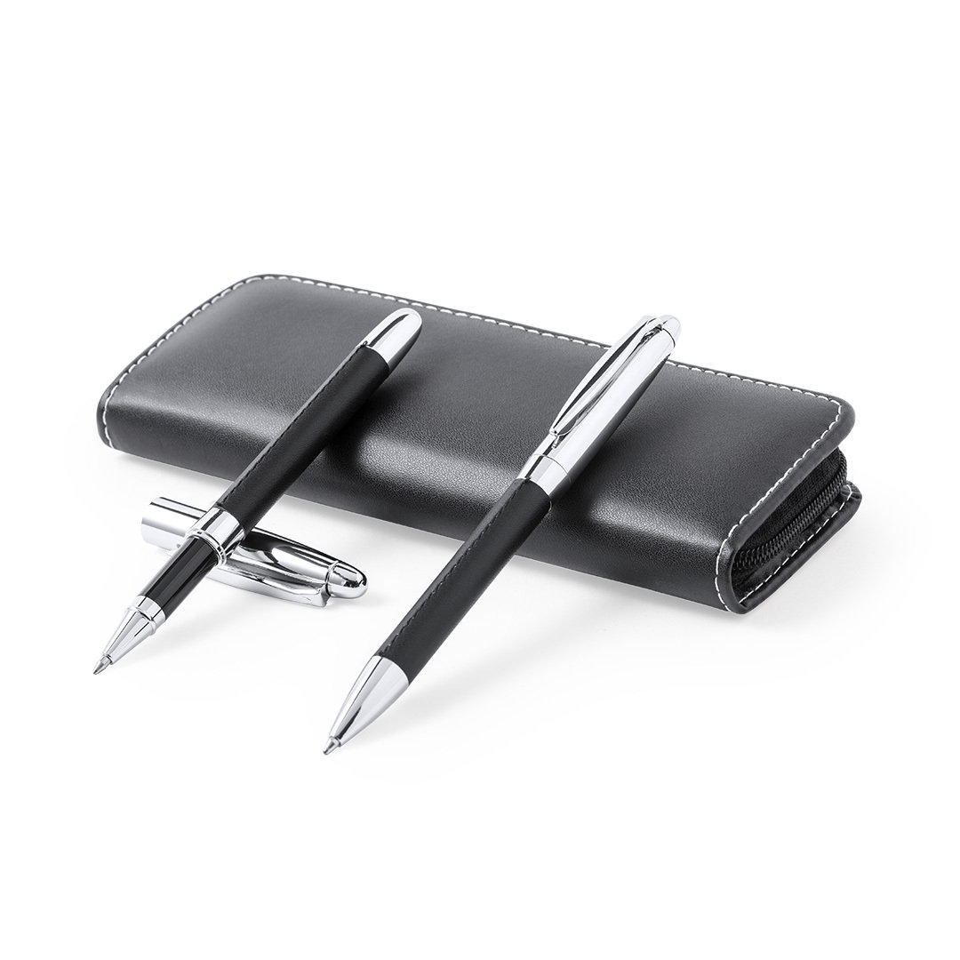 Pennenset balpen en rollerpen zwart